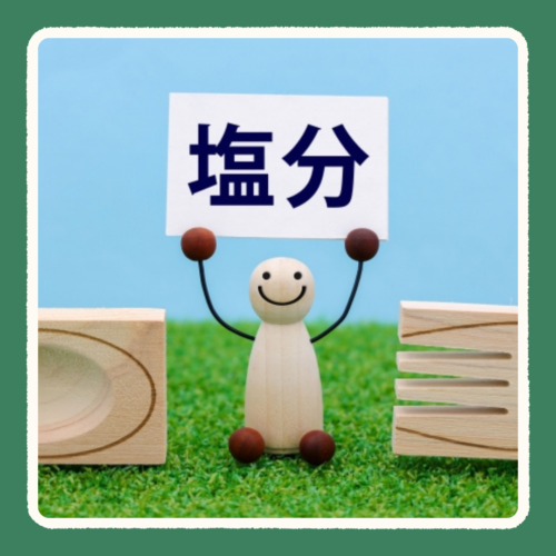 塩分という札をもつ人形